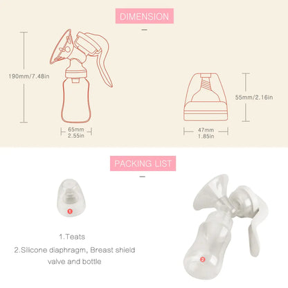 MNP Breast Pump Manual Suction